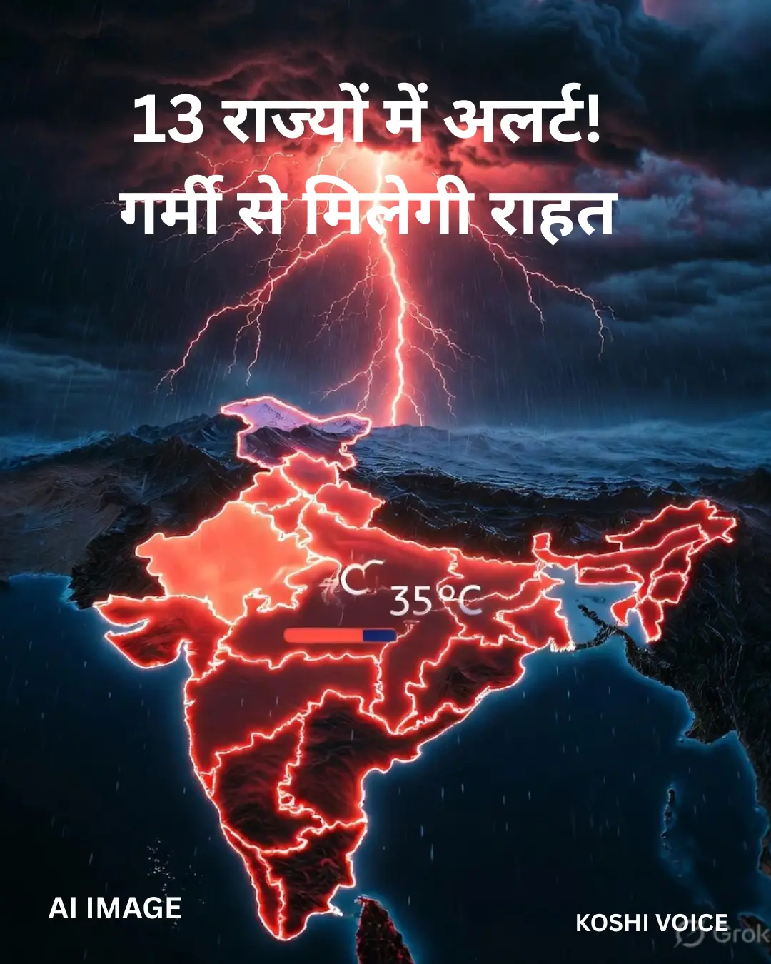 🌧️ ब्रेकिंग: 13 राज्यों में तूफान-बारिश का अलर्ट! दिल्ली-UP-बिहार समेत इन राज्यों का मौसम बदलेगा, गर्मी से मिलेगी राहत ⛈️
