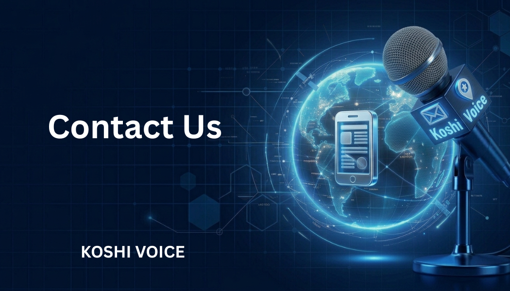 Koshi Voice contact us page banner image