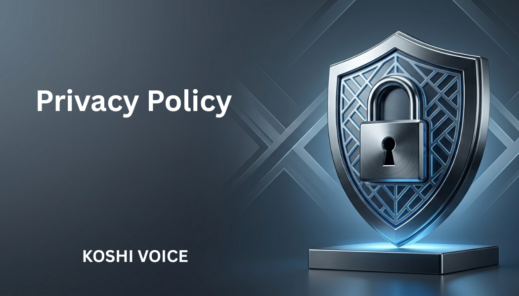 Koshi Voice privacy policy page banner image