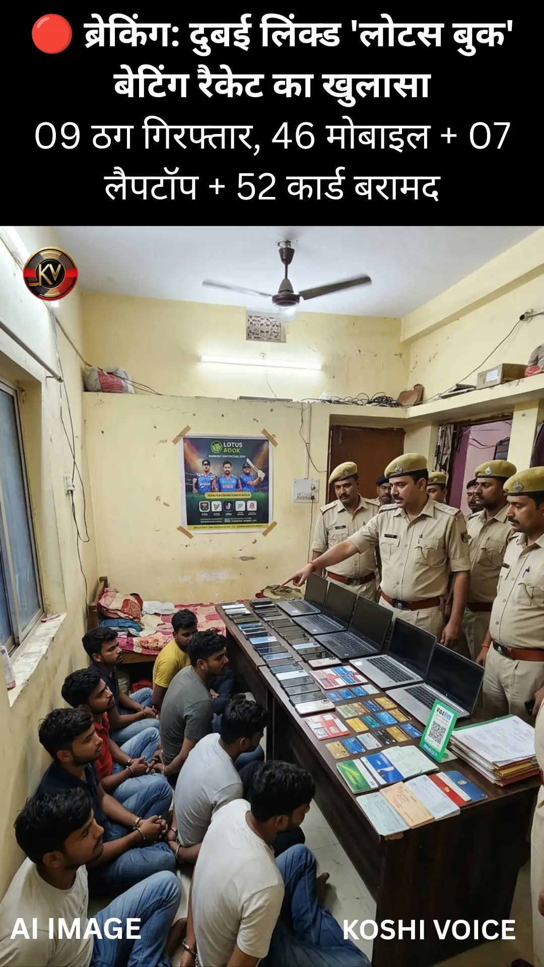 🚨🔥 पटना में दुबई लिंक्ड करोड़ों के सट्टा रैकेट का भंडाफोड़, 9 आरोपी गिरफ्तार!