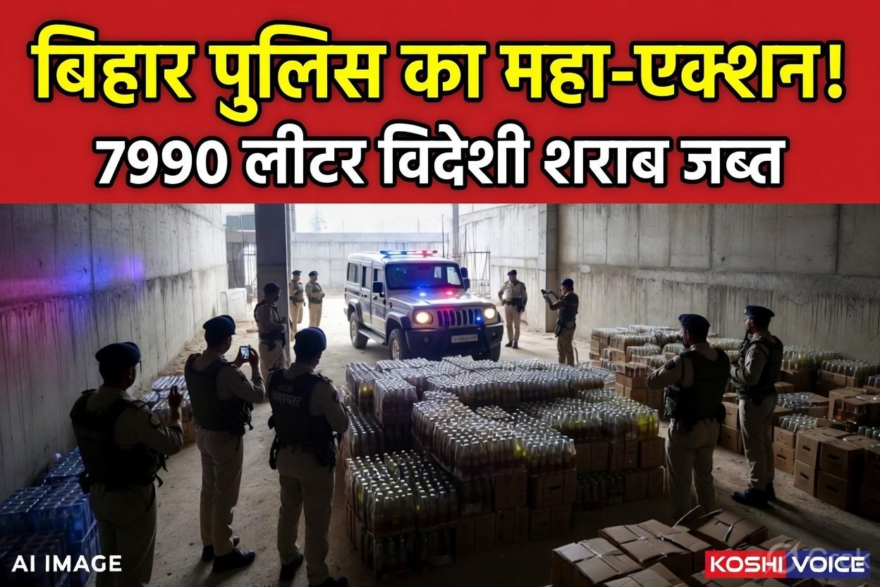 Bihar Liquor Seizure: बिहार में शराब माफिया पर बड़ा प्रहार! रोहतास में निर्माणाधीन मकान से 7990 लीटर विदेशी शराब जब्त, P&SNCB और पुलिस का बड़ा एक्शन