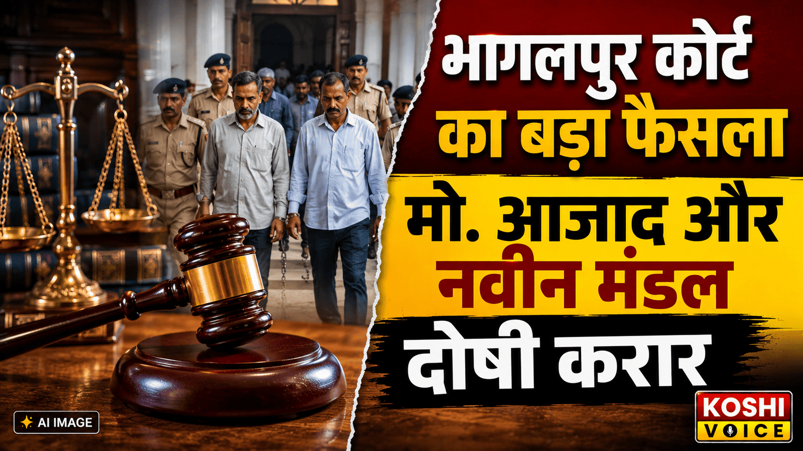 भागलपुर के चर्चित काजवलीचक बम ब्लास्ट मामले में 4 साल बाद कोर्ट का फैसला: 2 दोषियों को 10-10 साल की सजा | Koshi Voice