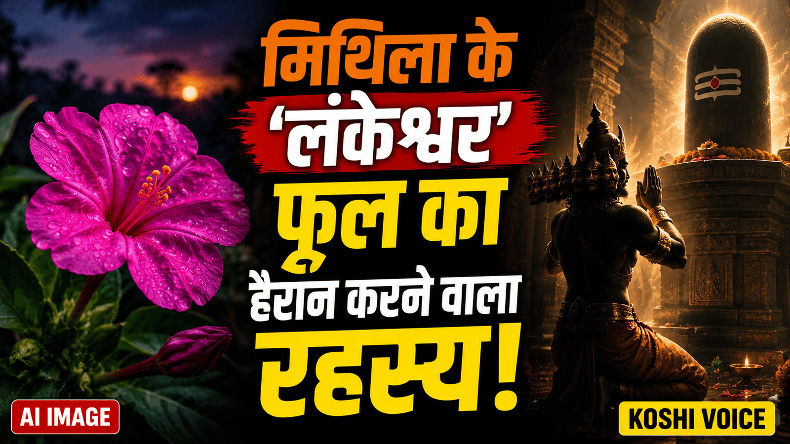 🚨 मिथिलांचल की लोककथाओं और विज्ञान का अनोखा संगम: जानिए ‘लंकेश्वर’ फूल का दिलचस्प रहस्य!🚨