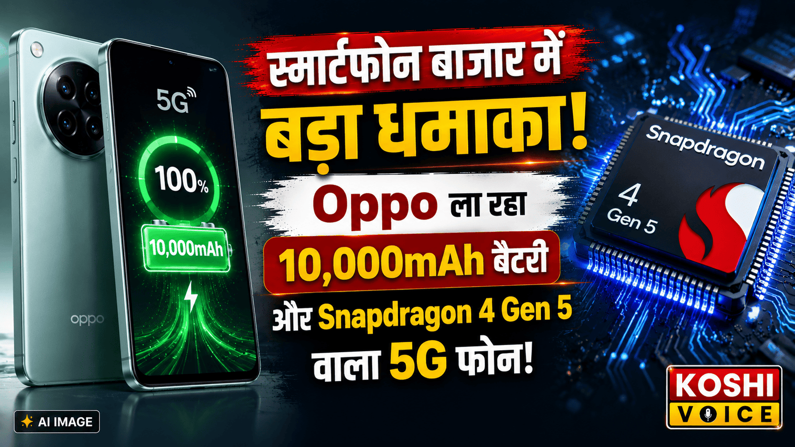 🚨 स्मार्टफोन बाजार में बड़ा धमाका: ओप्पो ला रहा 10,000mAh बैटरी वाला धांसू 5G फोन Oppo A7 Pro Max🚨