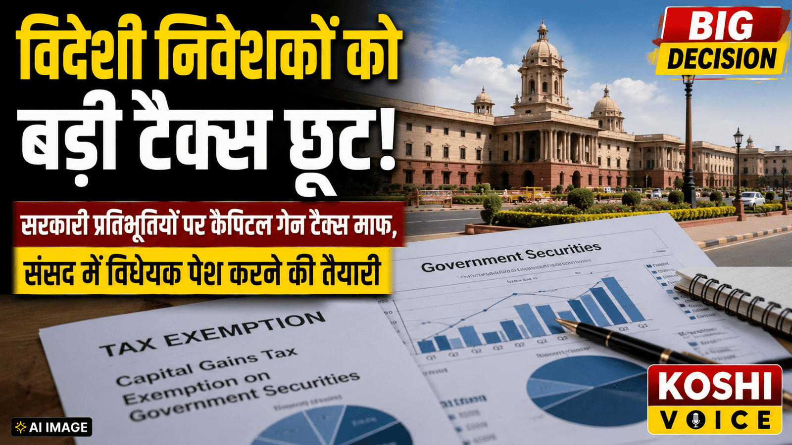 Income Tax Amendment Bill: विदेशी निवेशकों को मिलेगी बड़ी राहत, सरकारी प्रतिभूतियों पर पूंजीगत लाभ कर से छूट का फैसला; FPI बढ़ने की उम्मीद
