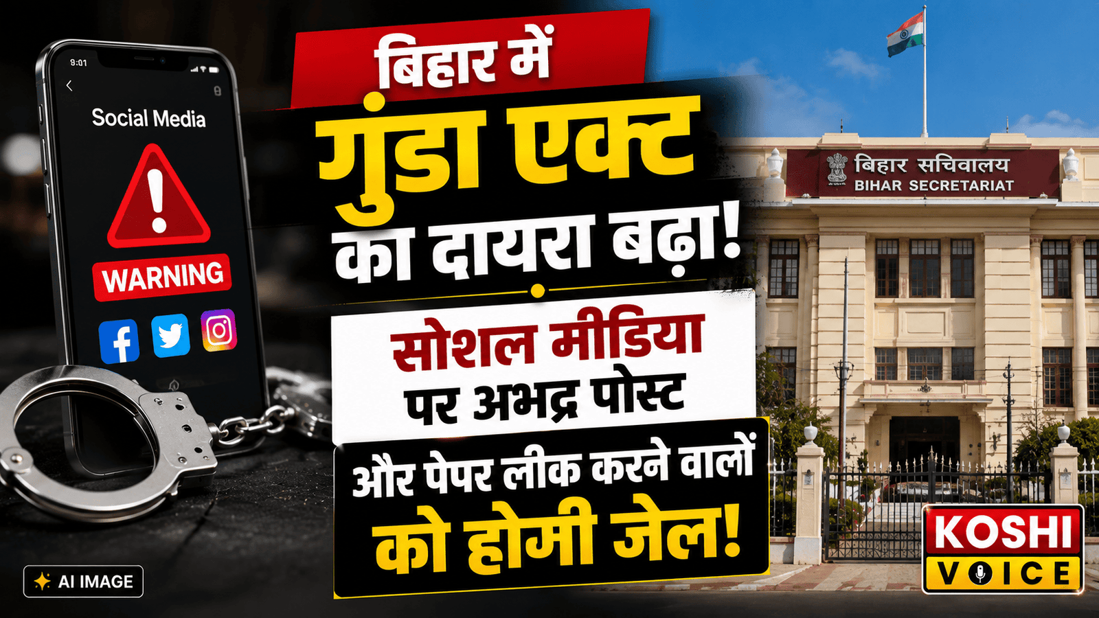 🚨 बिहार में अब सोशल मीडिया पर ‘गाली-गलौज’ करने वालों पर लगेगा गुंडा एक्ट! कैबिनेट का बड़ा फैसला