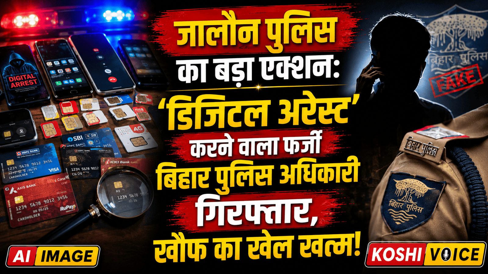 🚨 जालौन में बड़ा खुलासा: ‘डिजिटल अरेस्ट’ कर ठगी करने वाले गिरोह का पर्दाफाश, फर्जी बिहार पुलिस अधिकारी बनकर ठगने वाला शातिर गिरफ्तार! 🚨