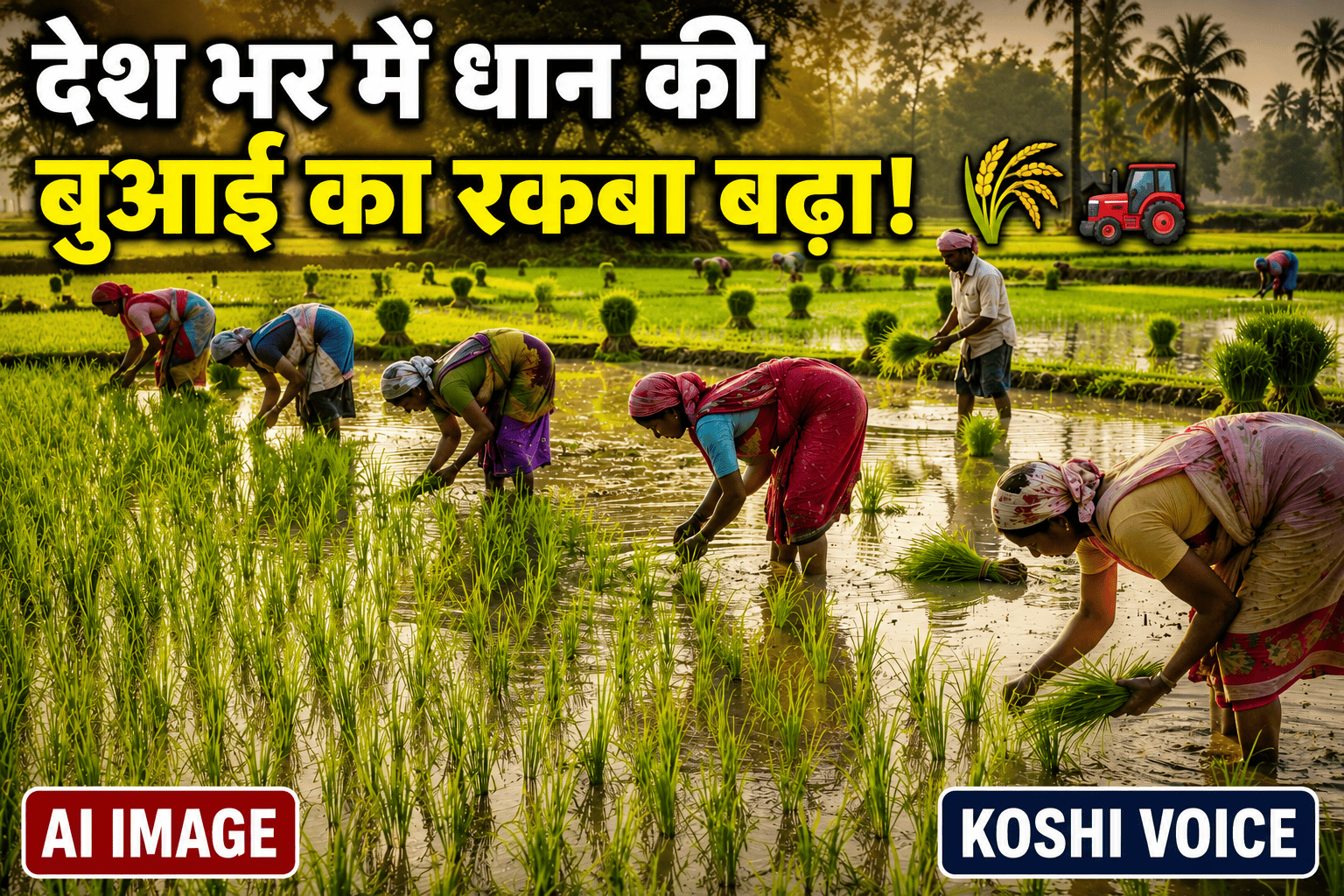 Paddy Sowing Area Increases: देश में धान की बुआई का रकबा बढ़ा, 118.1 लाख एकड़ में हुई रोपाई; जानें सरकारी आंकड़े