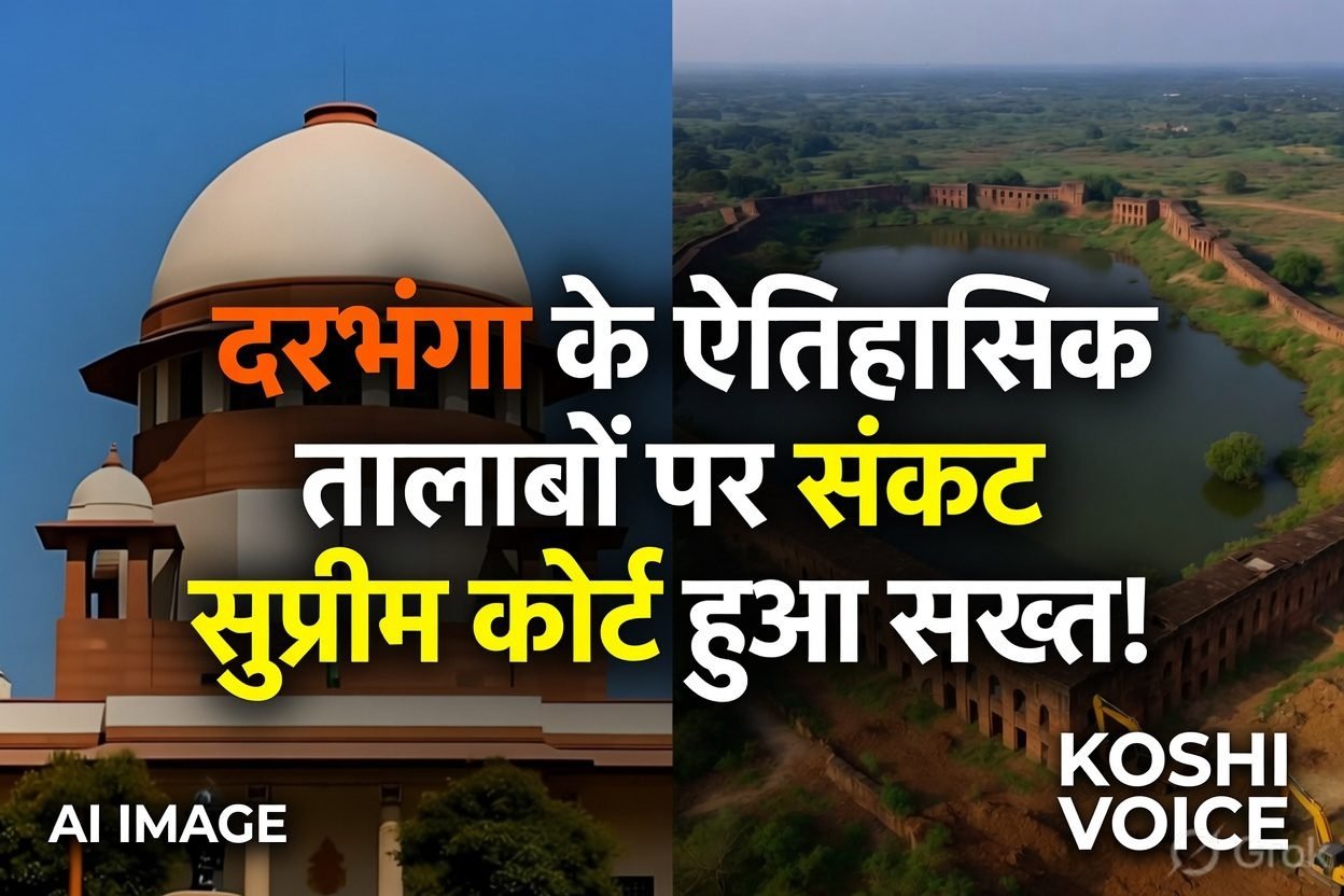 🚨 दरभंगा के ऐतिहासिक तालाबों पर सुप्रीम कोर्ट सख्त: गंगा सागर, दिग्घी और हराही के कथित अतिक्रमण पर जांच के आदेश!🚨