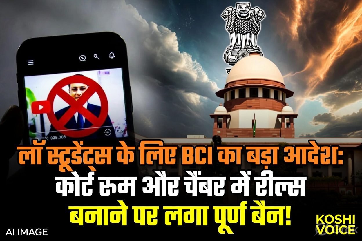 🚨 लॉ स्टूडेंट्स और इंटर्न्स के लिए BCI का बड़ा फैसला: सोशल मीडिया रील्स पर लगी पाबंदी, एडमिशन और इंटर्नशिप से पहले देना होगा शपथ पत्र! 🚨