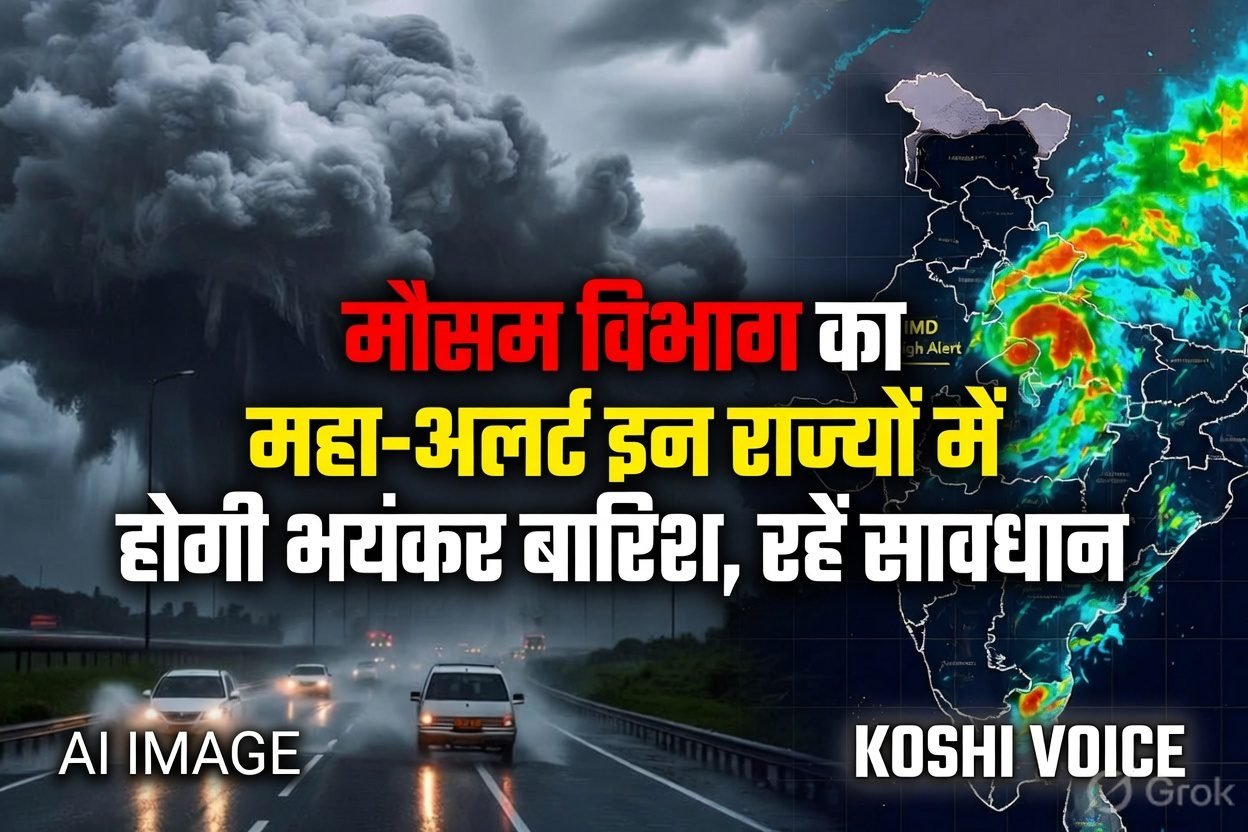 🚨 मौसम विभाग का हाई अलर्ट: ओडिशा, झारखंड, बंगाल और यूपी में भारी बारिश का दौर, वज्रपात की चेतावनी!🚨