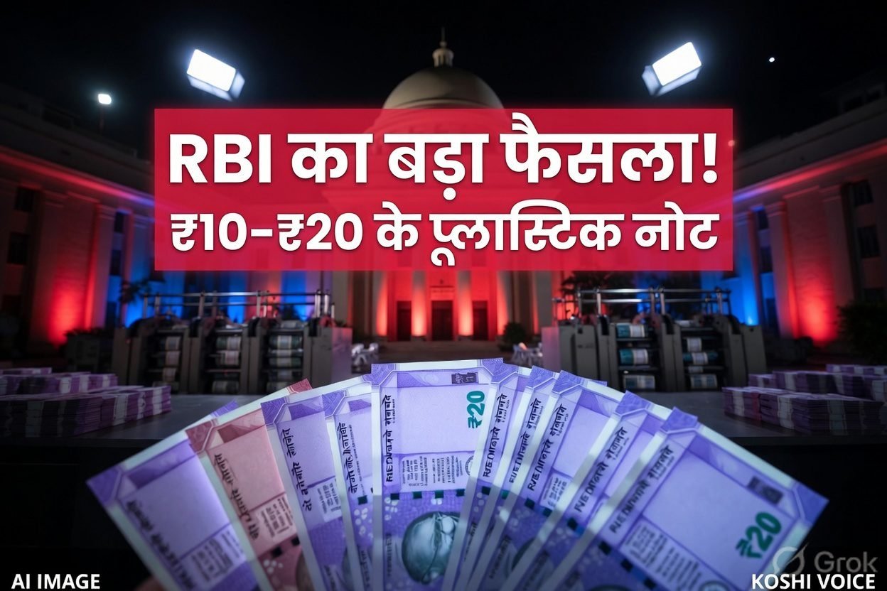 RBI लाएगा प्लास्टिक करेंसी: ₹10 और ₹20 के पॉलिमर नोटों का पायलट टेस्ट मंजूर, 200 करोड़ नोटों का होगा ट्रायल