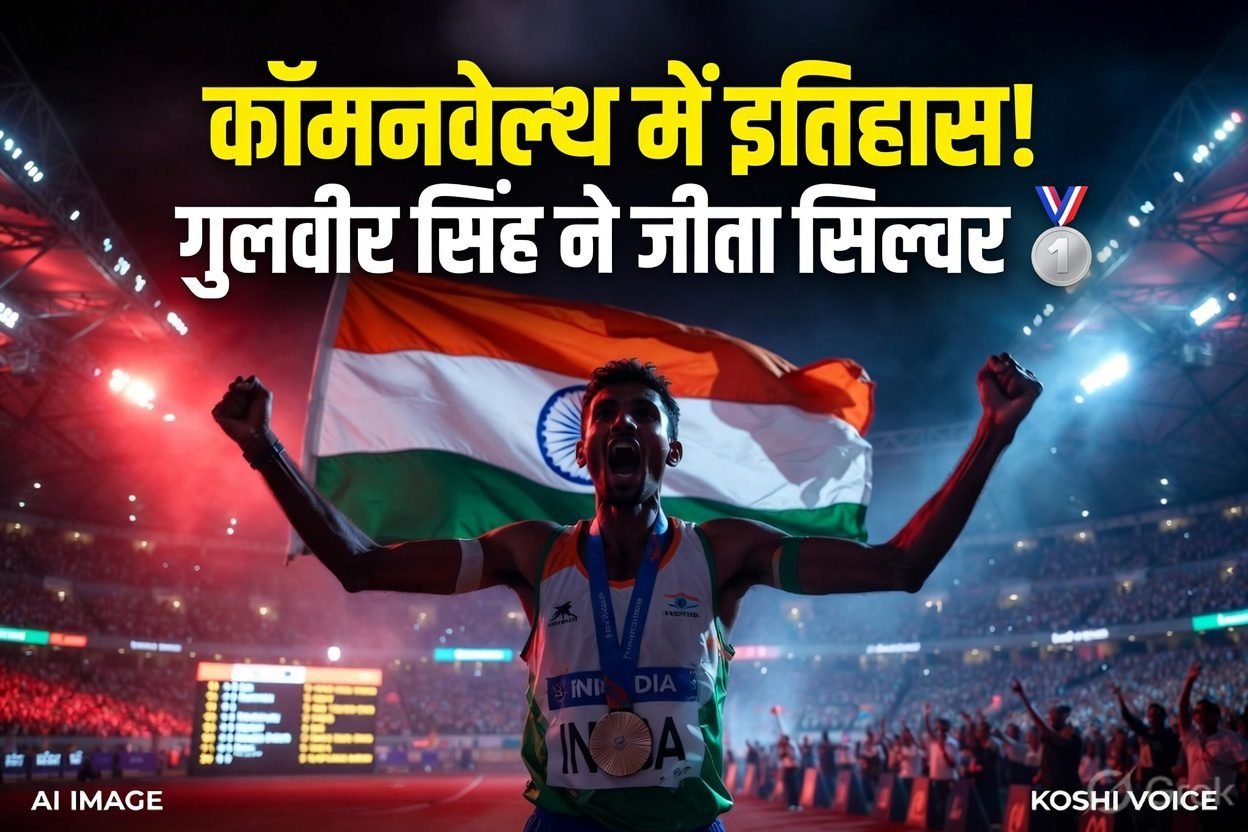 कॉमनवेल्थ गेम्स में भारत का ऐतिहासिक सिल्वर: गुलवीर सिंह ने 10,000 मीटर दौड़ में रचा इतिहास, देश को दिलाया पहला मेडल