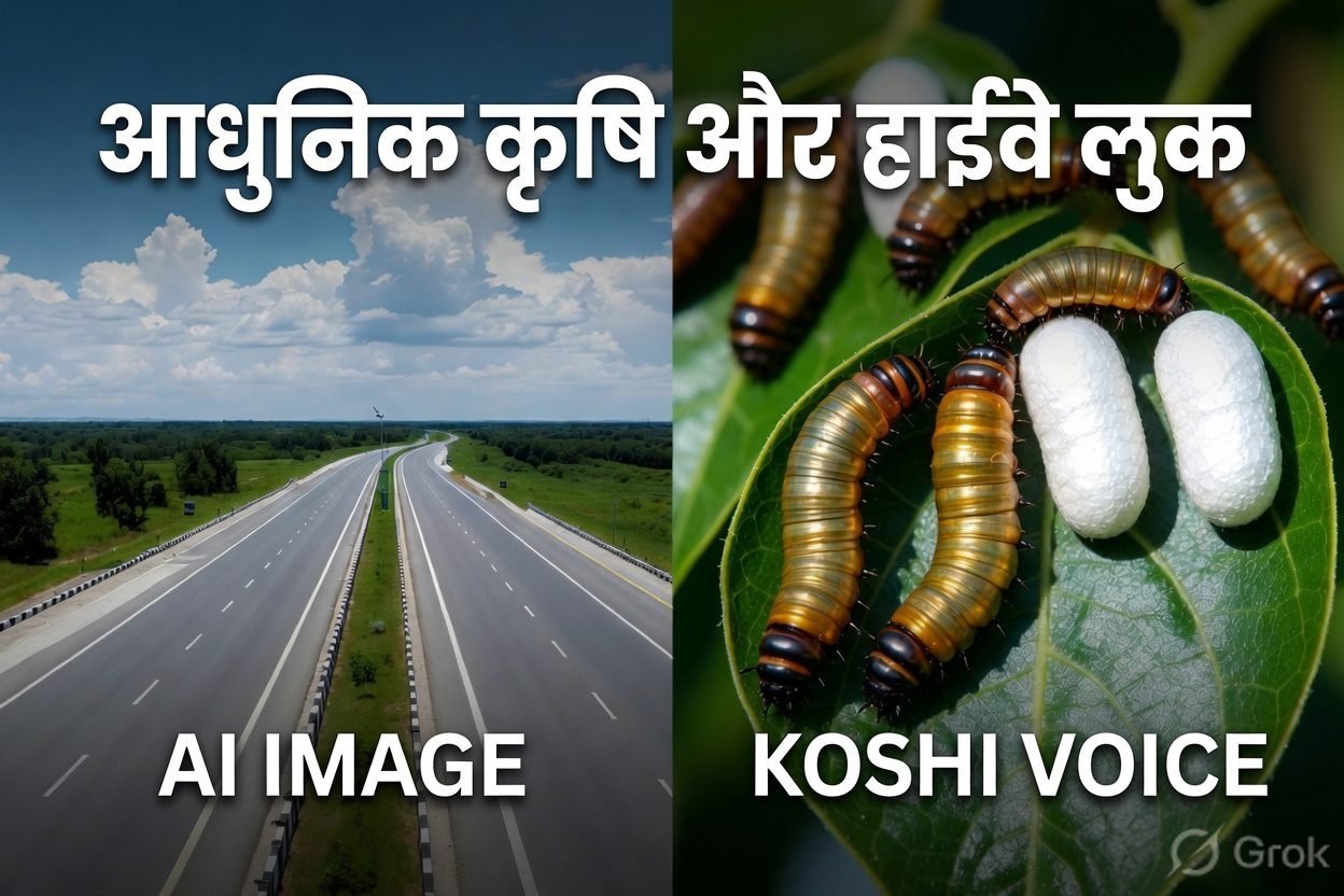 भागलपुर के सिल्क उद्योग को लगेंगे पंख! NHAI की सड़कों के किनारे होगी रेशम कीट पालन, किसानों की बदलेगी किस्मत