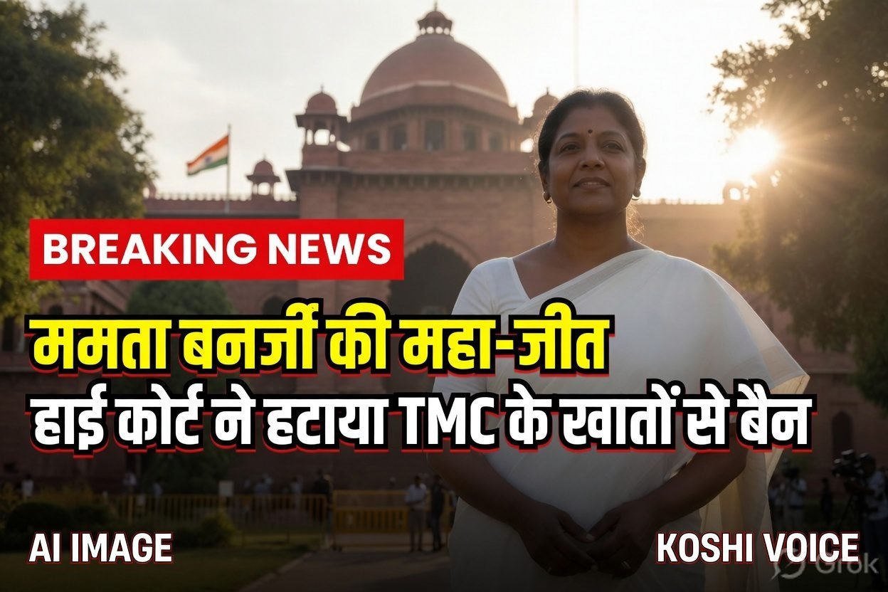 ममता बनर्जी की बड़ी जीत, तृणमूल कांग्रेस के बैंक खातों से रोक हटाने का हाई कोर्ट ने दिया आदेश