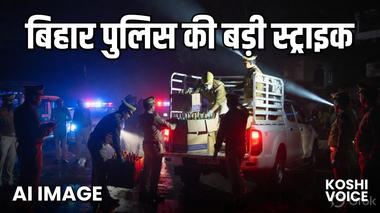 बिहार में शराब सिंडिकेट पर ताबड़तोड़ एक्शन: खगड़िया और समस्तीपुर में 2 पिकअप से 3044 लीटर विदेशी शराब जब्त, एक गिरफ्तार