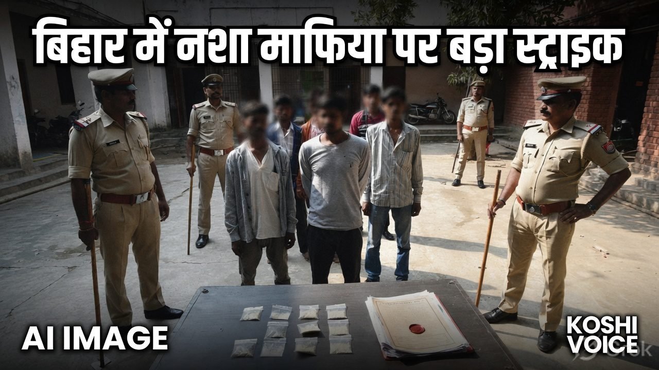 खगड़िया में स्मैक तस्करों पर पुलिस का बड़ा एक्शन! 10 ग्राम स्मैक के साथ 6 शातिर गिरफ्तार