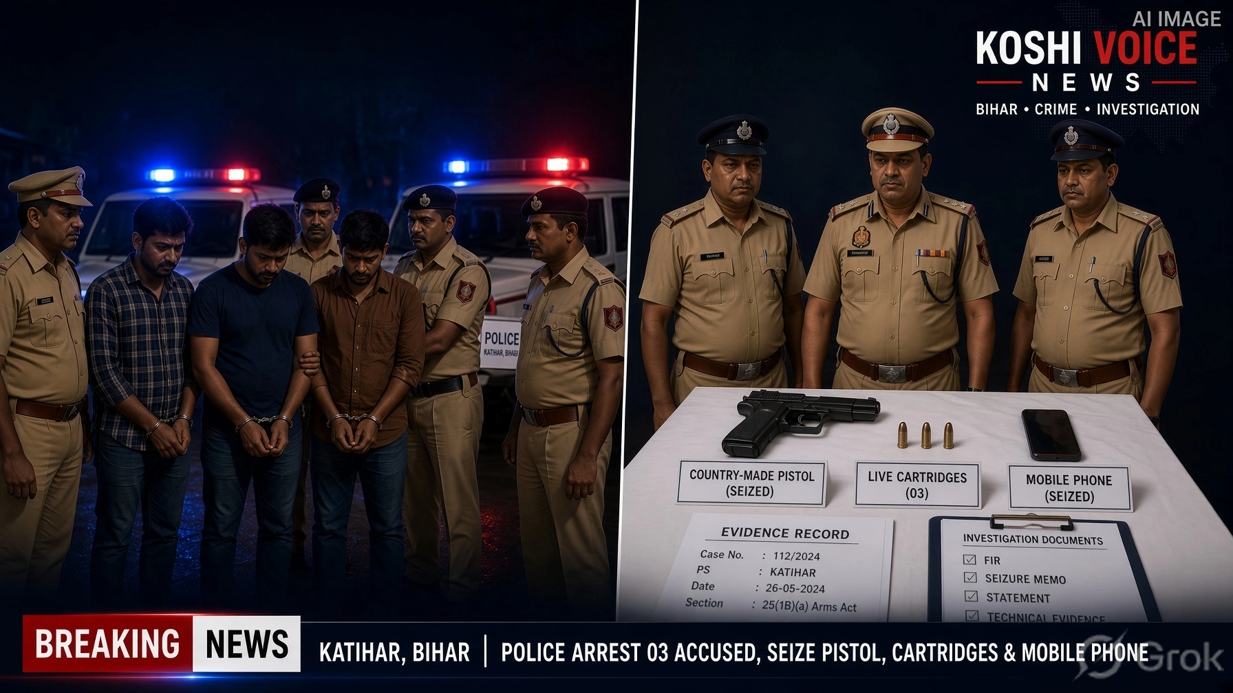 कटिहार में 24 घंटे में अपहरण का खुलासा, 3 गिरफ्तार