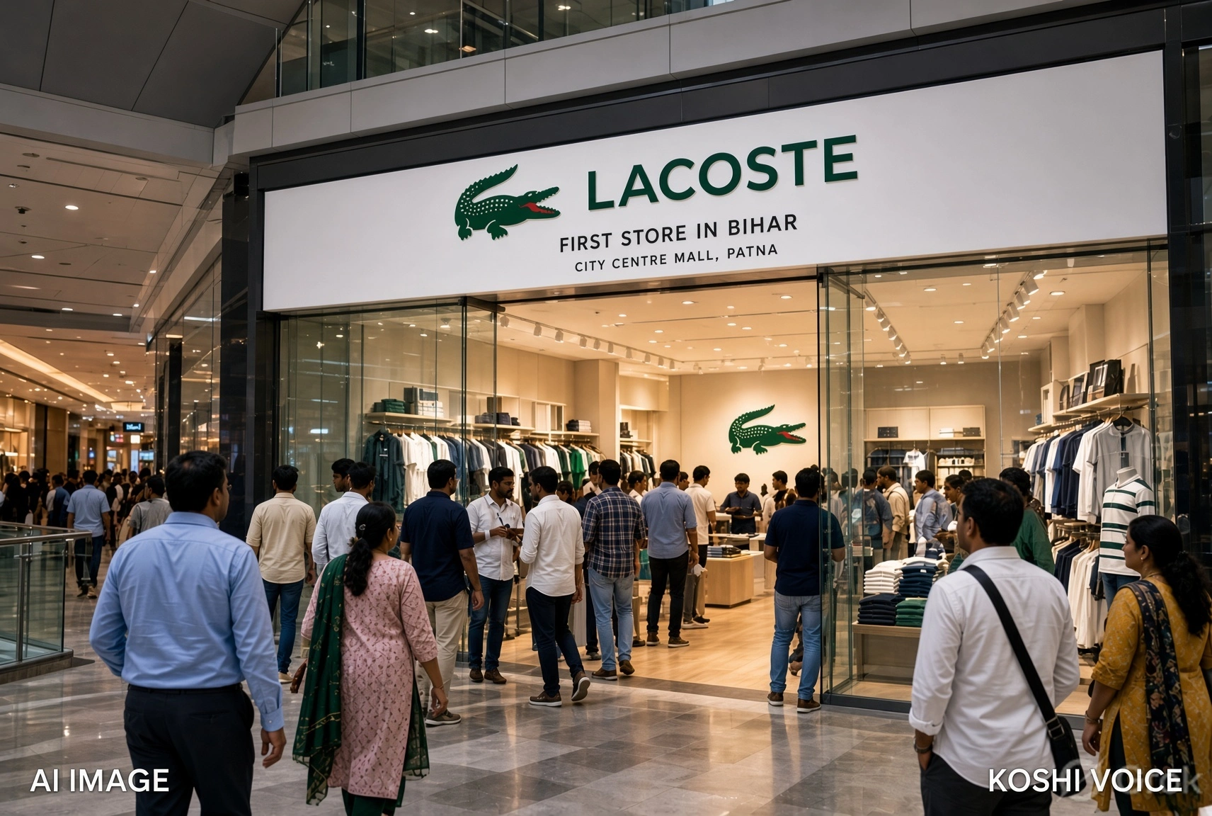 पटना में Lacoste का पहला बिहार स्टोर: सिटी सेंटर मॉल में प्रीमियम ब्रांड्स की नई शुरुआत