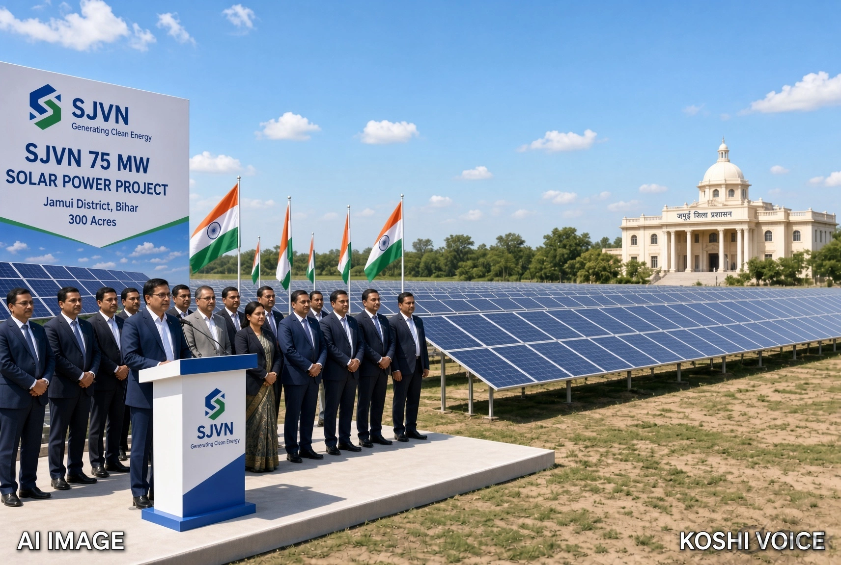 बिहार को सस्ती सौर ऊर्जा: SJVN ने जमुई में 75 MW सोलर प्रोजेक्ट शुरू किया, ₹2.96 प्रति यूनिट टैरिफ