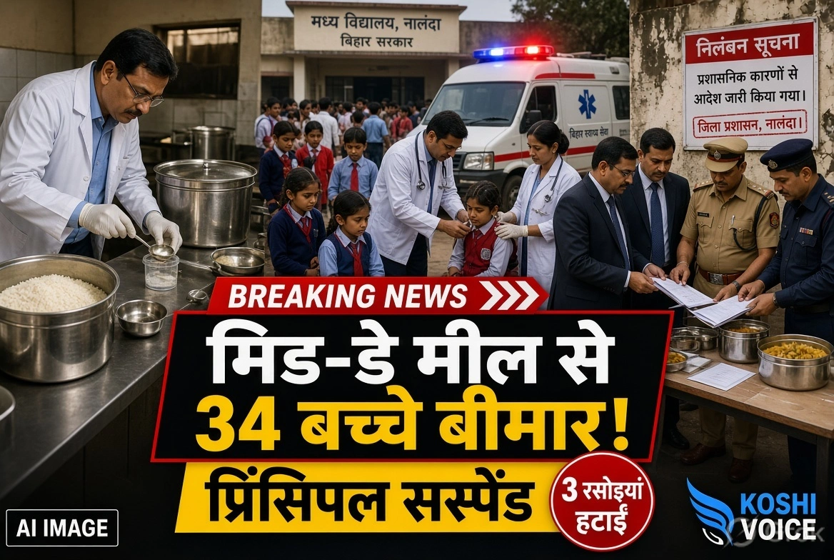 नालंदा मिड-डे मील विवाद: डिटर्जेंट मिलने से 34 बच्चे बीमार, प्रिंसिपल निलंबित और तीन रसोइयां बर्खास्त