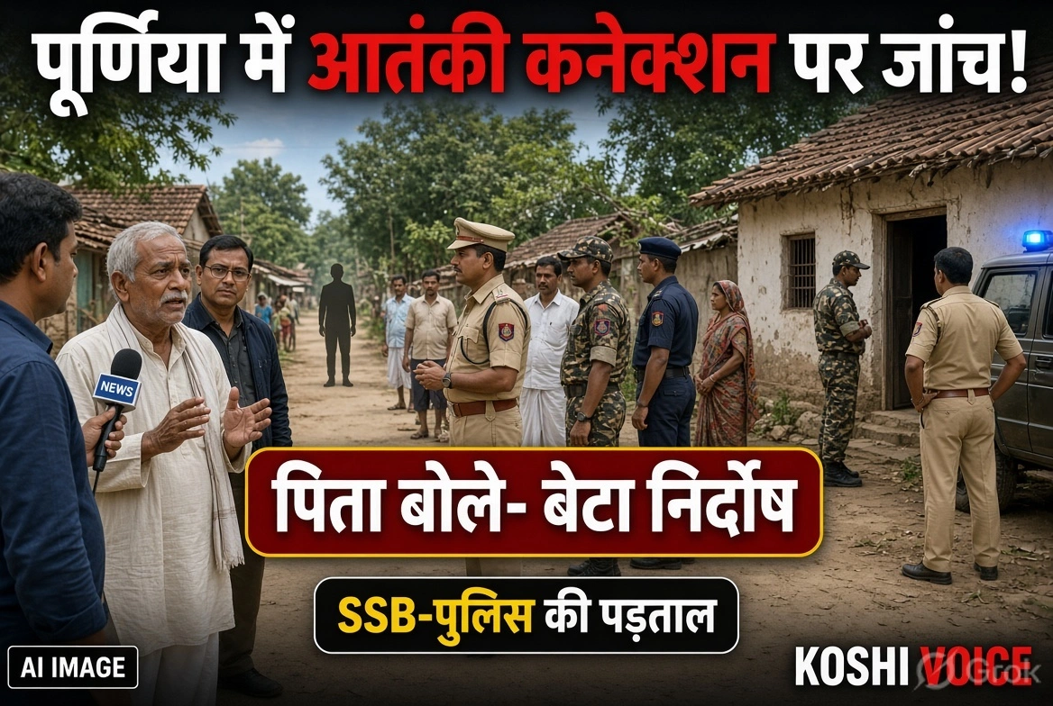 पूर्णिया: आतंकी कनेक्शन में गिरफ्तार जफर के पिता ने कहा- बेटा निर्दोष, SSB और पुलिस ने गांव में की पड़ताल