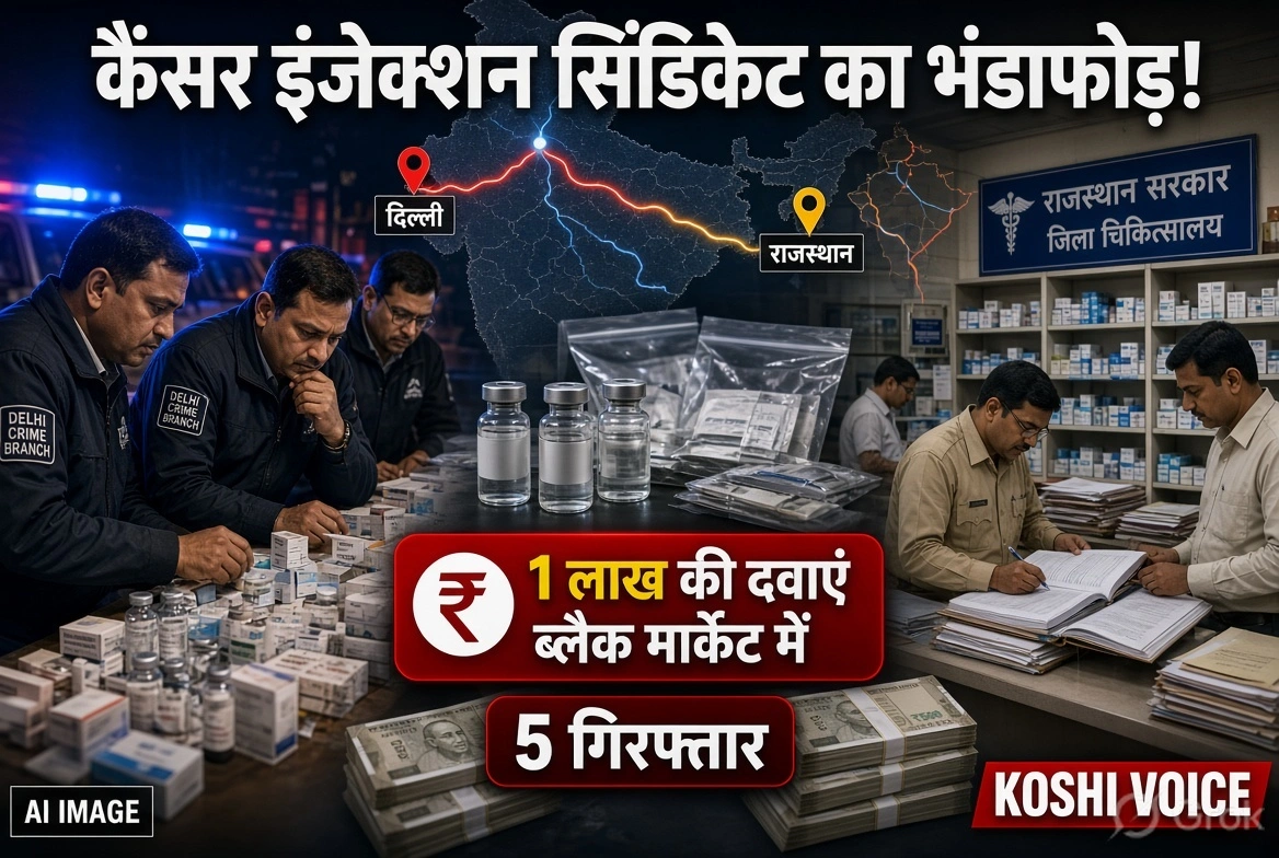 दिल्ली पुलिस ने कैंसर इंजेक्शन चोरी के अंतरराज्यीय गिरोह का किया पर्दाफाश, 5 गिरफ्तार, राजस्थान के RMSCL को नोटिस