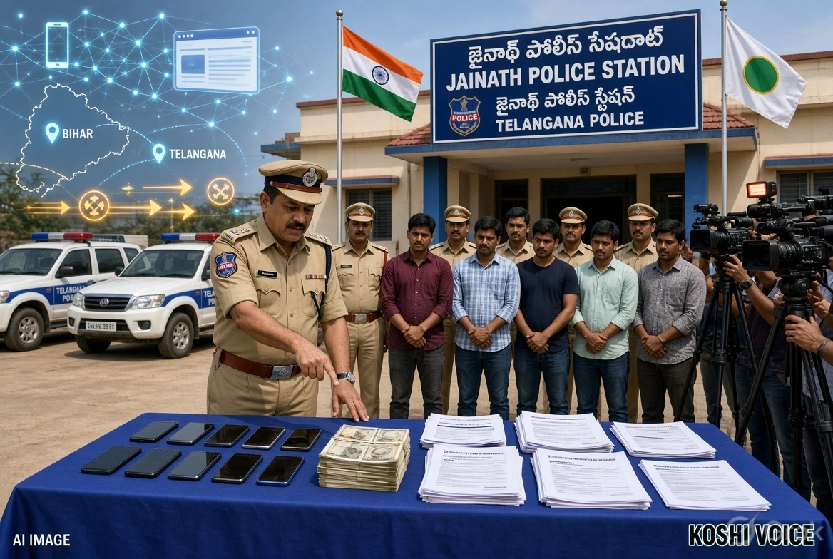 तेलंगाना पुलिस ने ₹3.5 करोड़ की साइबर ठगी में बिहार के 5 आरोपियों को किया गिरफ्तार, देशभर में 498 शिकायतें दर्ज